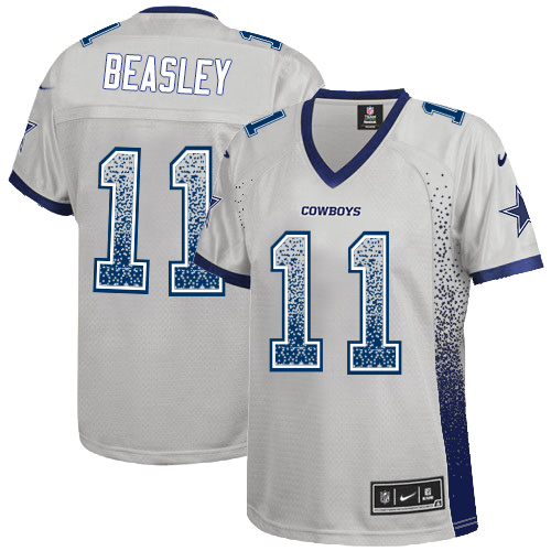Women's Limited Cole Beasley Nike Jersey Grey - #11 Drift Fashion NFL Dallas Cowboys